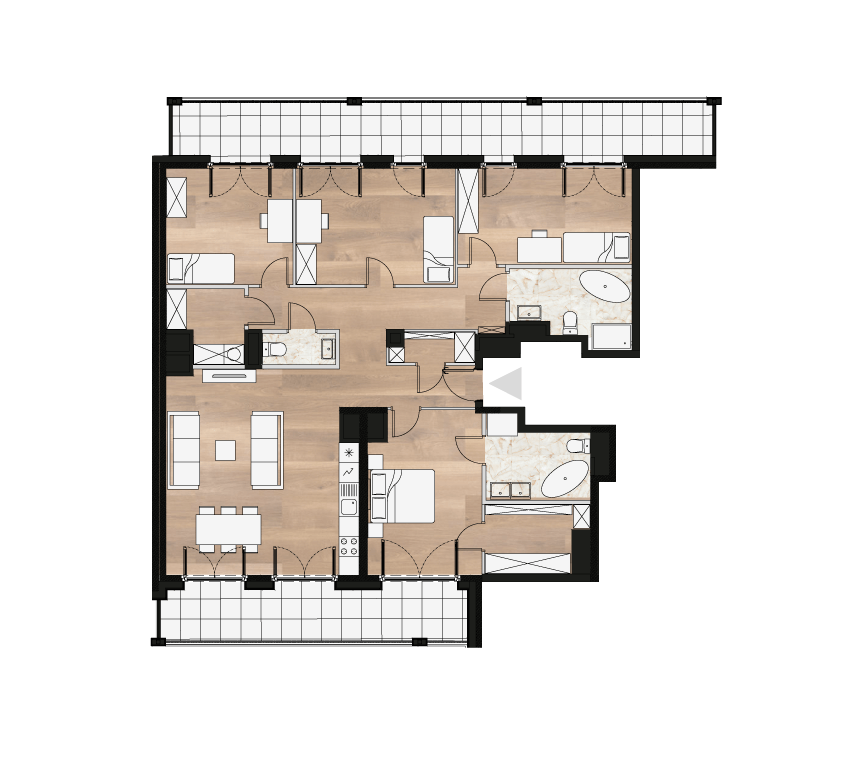 flat layout