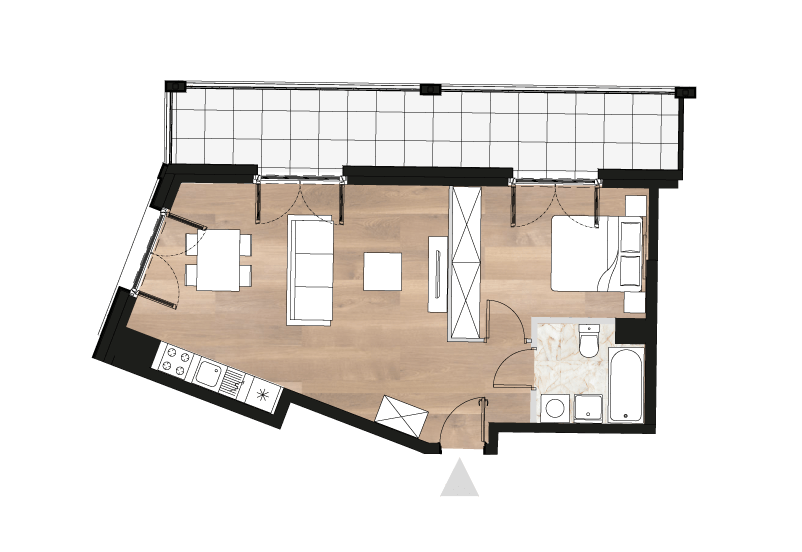 flat layout
